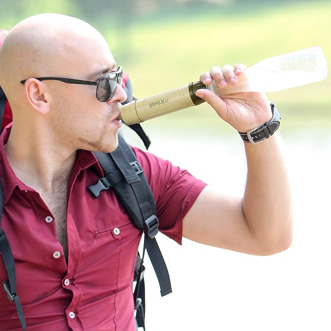 miniwell Gravity Water Purifier Straw Fairly Light and Easily Packed. Multi Use for Group Camping and Famliy Emergency Prepardness