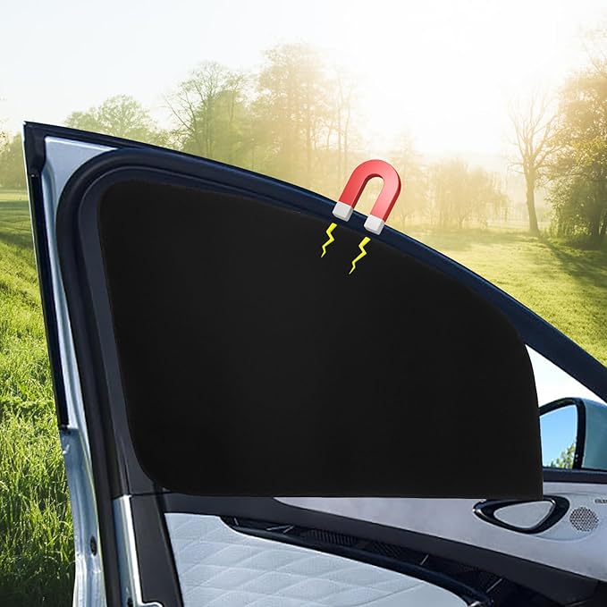 Ovege Car Window Shades Magnetic Driver Side Window Shades Car Privacy Curtain 2pcs