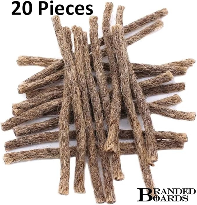 Bushcraft Fire Starter Kits. Ferrocerium Rod, Multi Tool Fire Striker, Waterproof Waxed Jute Rope Tinder, Survival Paracord, Emergency Whistle, Burlap Bag