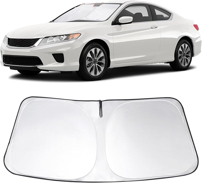 Windshield Sun Shade Custom Fit 2013 2014 2015 2016 2017 Honda Accord Accessories Foldable Sunshade Sun Blocker Front Window Shades Covers Keep Car Cooler