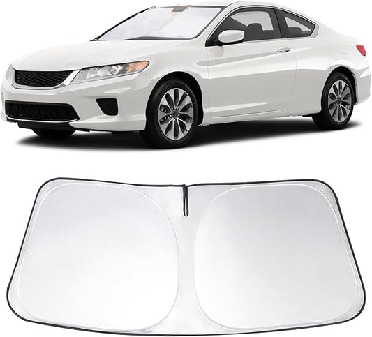 Windshield Sun Shade Custom Fit 2013 2014 2015 2016 2017 Honda Accord Accessories Foldable Sunshade Sun Blocker Front Window Shades Covers Keep Car Cooler