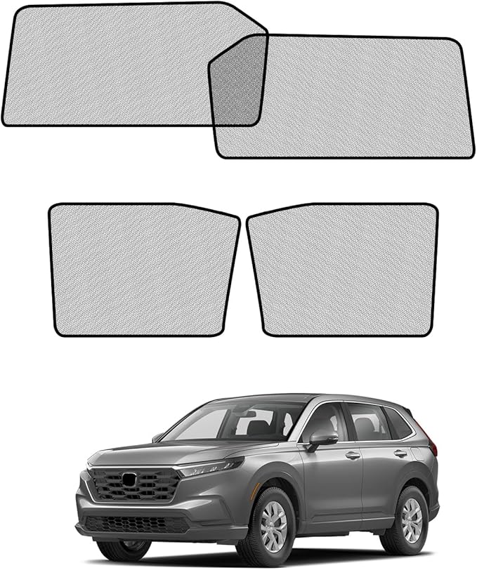 Car Window Shades for Honda-CRV(2023-2025),4 Pack Car Window Cover for Baby Sun Shade Blocker Breathable Mesh,Reduce UV Rays & Heat Insulation Privacy Protection for Camping, Travel, Sleep