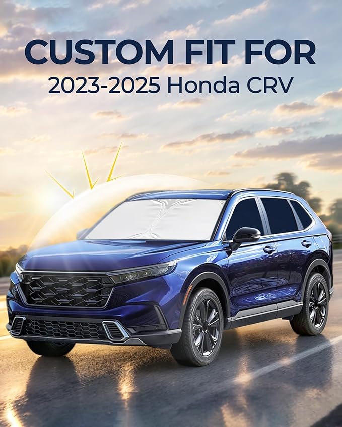 for Honda CRV 2023-2025 Car Window Shades, 8pcs Privacy Sun Shade Set for Front Windshield Side and Rear Windows, Full Window Covers Keeps Vehicle Cool for Camping Napping