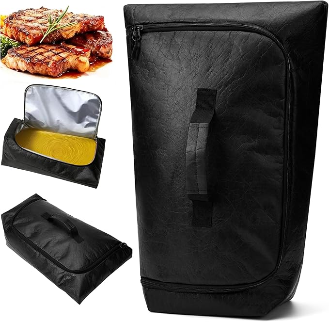 270° Opening BBQ Blanket for Resting Meat, Insulated Leak-Proof Meat Resting Bag for Brisket Turkey Pork, Smoker Accessories for Kitchen Camping Party, Anniversary Birthday Gift for Men Dad Husband