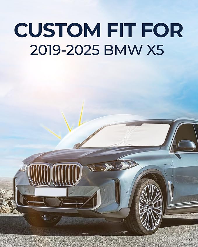 for BMW x5 2019-2025 Car Window Shades, 10pcs Privacy Sun Shade Set for Front Windshield Side and Rear Windows, Full Window Covers Keeps Vehicle Cool for Camping Napping