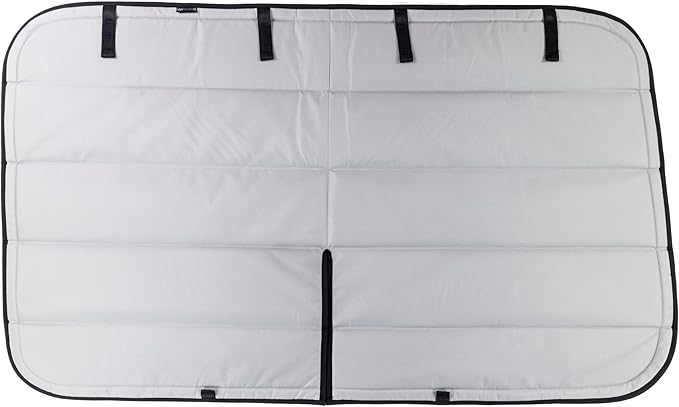 VanEssential Insulated Blackout Crew Window Cover Designed for Ford Transit Van Year 2015 to Current with NO Plastic Trim - Cool Gray