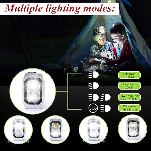 Mini Emergency Water Pump (1000ml/min) Compatible with Membrane Sawyer LifeStraw Personal Water Filter for Hiking, Built-in 2000mAh Power Bank, 3-Speed Adjustable Flashlight & SOS Signal Light, IPX3