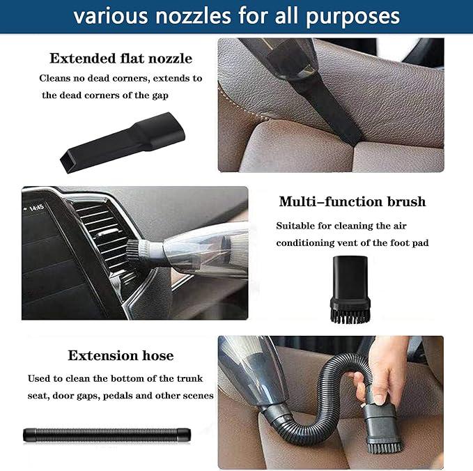 LIANXIN Roadside Car Emergency Kit- Car Safety Kit,Car Kits Emergency,High Power Car Vacuum,Jumper Cable Kits,Reflective Warning Triangle,Car Emergency Kit