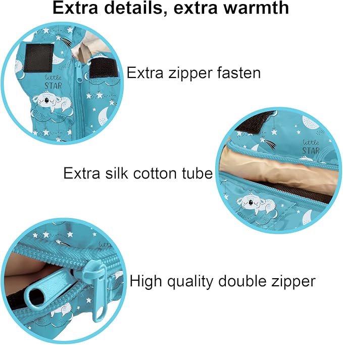KidzAdventure Mummy Style 32 – 59F Kids Sleeping Bag with Pillow Sleeve, 4 Season, Lightweight and Backpacking Style, Ideal for Camping, Sleepover, Boys, Girls, and Youth