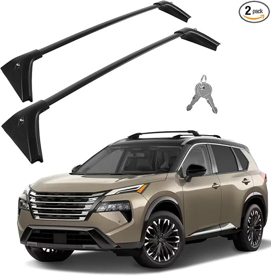 260LBS Heavy Duty Roof Rack Cross Bars for 2021-2025 Rogue SV SL Platinum, Lockable Aluminum Cross Bars Rooftop Luggage Kayaks Bicycles Snowboard Canoe Carrier