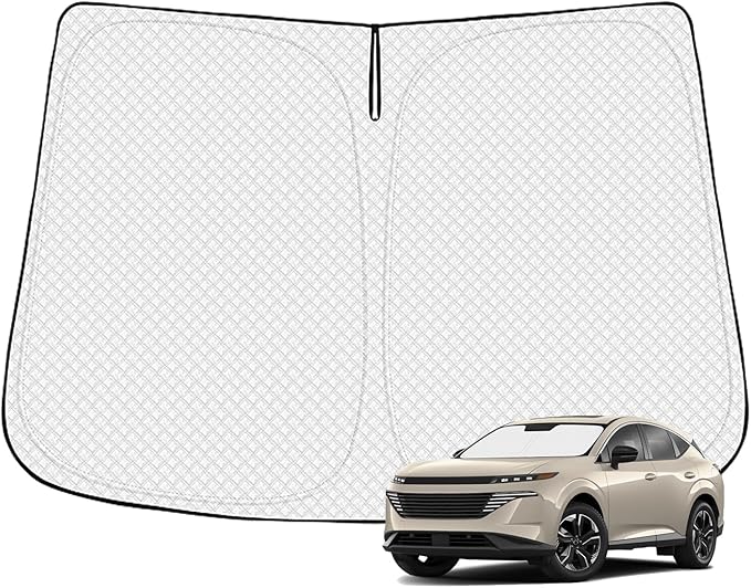 Canvcle Windshield Sun Shade for 2025-2026 Nissan Murano Accessories Thicken 6-Layer Front Window Sunshade Cover Sun Visor Protector Foldable Block UV Rays Keep Vehicle Cool