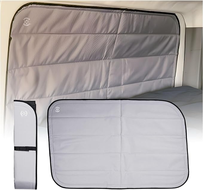 Living in a Bubble Insulated Blackout Mid Left Side Window Cover for Mercedes Sprinter Van Year 2007-2026 144" Length MWB, NCV3 & VS30 (Bare Metal Frame)