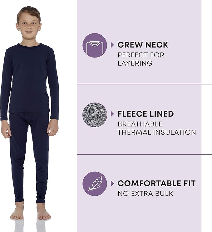 Rocky Thermal Underwear for Kids, Boys Thermals, Long Johns Underwear, Base Layer for Cold Weather/Skiing