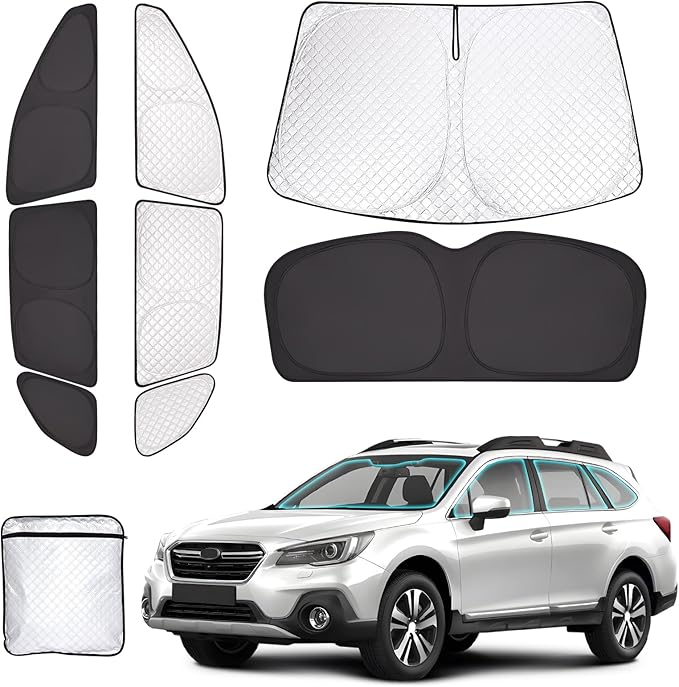 ZATOOTO Outback Car Window Shades 2020-2024, Sun Shade for Side Window Front & Rear Windshield and Triangular Window Shade Privacy UV Ray Sun Blocker Heat Insulation for Camp Nap Long Time Parking
