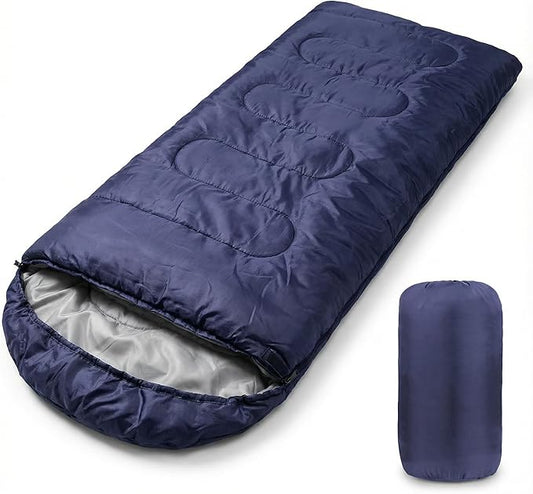 Ultra Light Sleeping Bag for Backpacking Compartment for Adults 170T Envelope 4 Seasons Hooded Travel Dirt-Proof Spacious and Comfortable Warm and Windproof