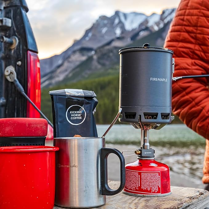 Fire-Maple Petrel Quickboil Pro Ultralight Cooking System – Compact & Fast-Boiling Backpacking Stove Pot Set, Ideal for Hiking, Solo Camping, Travelling, Hunting Trips | PETREL SYSTEM w/Greenpeak