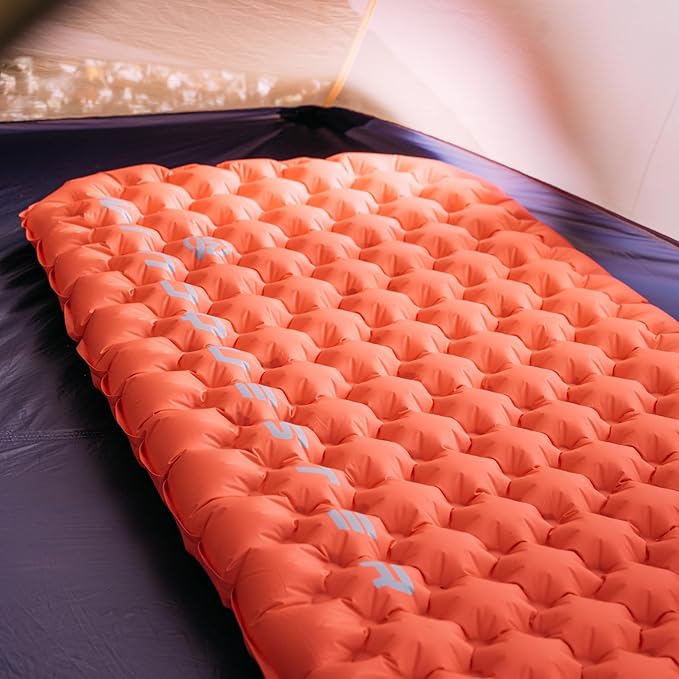 Elevate X Inflatable Sleeping Pad – 4-Season Lightweight Camping Mattress, ASTM R-Value 7.5, Durable Waterproof Nylon, Compact Backpacking Sleeping Mat for Winter Trekking & Extreme Cold