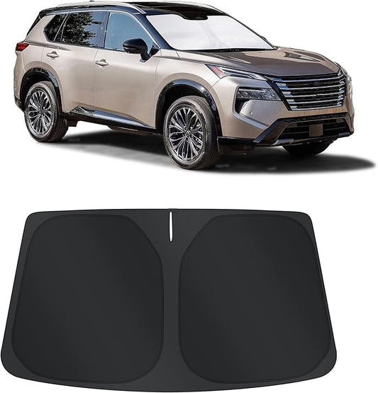 TINGLU Sun Shade for Ford Super Duty F250 F350 F450 F550 2017-2022 Accessories Windshield Sun Shade Window Shade UV Rays Protection Sun Visor Cover with Steering Wheel Sunshade Storage Bag