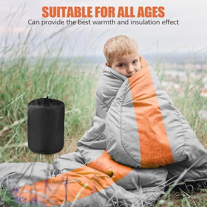 OBTANIM Sleeping Bags Portable Waterproof Camping Sleeping Bag for Adults Kids 4 Seasons Cold Weather or Warm Backpacking Hiking Travel Indoor Outdoor Use