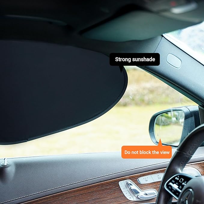 Car Side Window Sun Shades, 4 PCS Front and Rear Window Sunshades Privacy Curtains, Sun Glare and UV Rays Protection, Block Light for Breastfeeding, Taking a nap, Changing Clothes, Camping