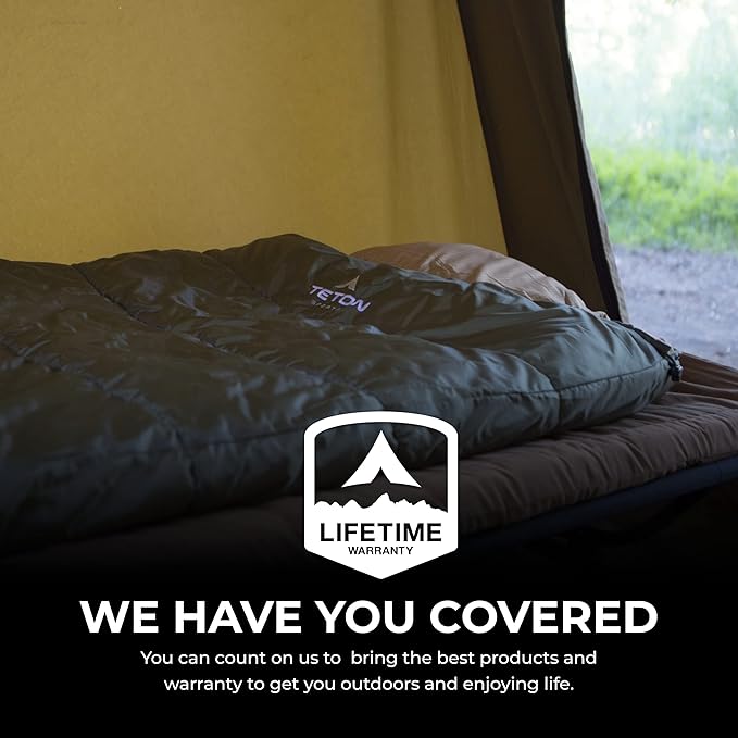 Teton Celsius XL, 25F, 20F, 0F Degree Sleeping Bags, All Weather Warm Sleeping Bag for Adults and Kids, Camping Season, Compression Sack Included