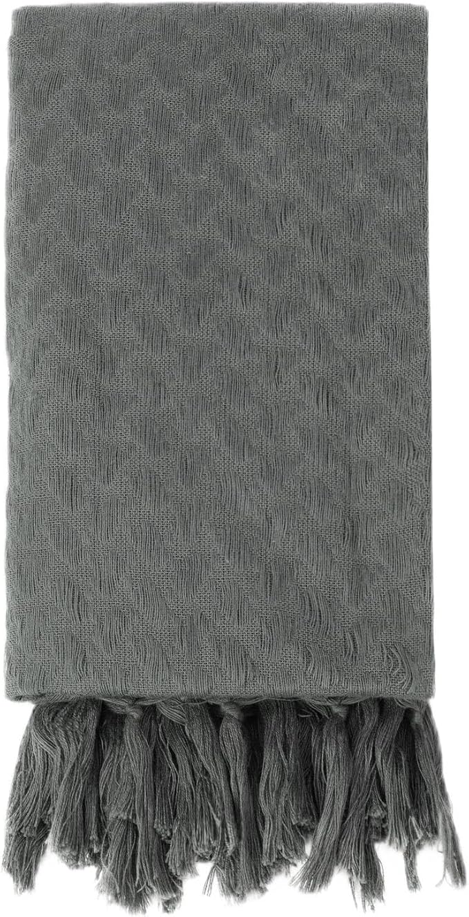 Explore Land Cotton Shemagh Keffiyeh Tactical Desert Scarf Neck Head Wrap with Tassel for Men Women