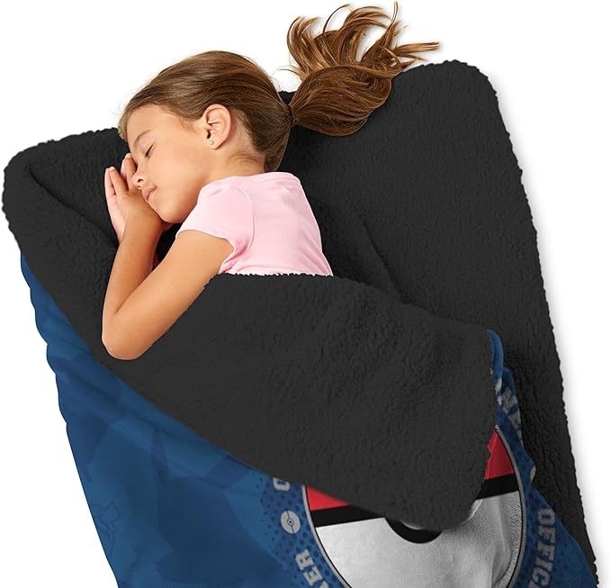 Silk Touch Sherpa Slumber Bag for Boys and Girls, Sleeping Bag with Zipper, 27 x 56 inches