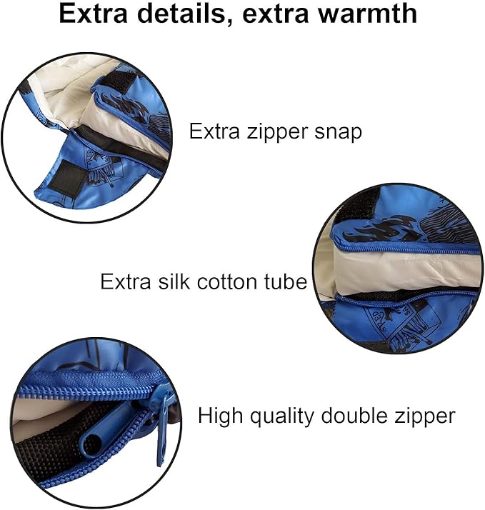 KidzAdventure Mummy Style 32 – 59F Kids Sleeping Bag with Pillow Sleeve, 4 Season, Lightweight and Backpacking Style, Ideal for Camping, Sleepover, Boys, Girls, and Youth