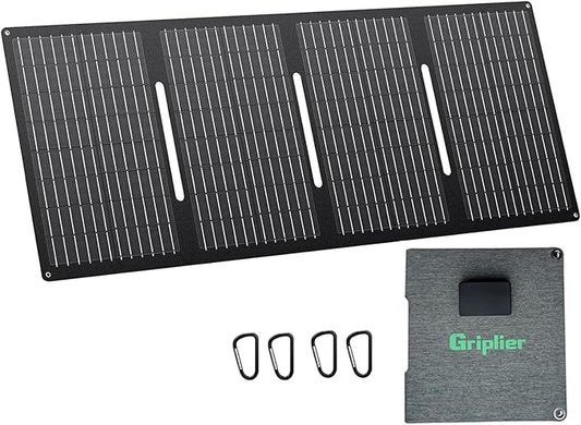30W Portable Solar Panels,ETFE Foldable Solar Panel with USB-C/USB-A/DC Ports for Hiking,Camping,Backpacking,IP65 Waterproof Small Folding Solar Charger for Phone,Tablets,Power Bank