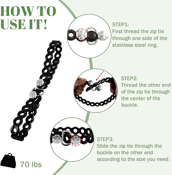 4PC Modular Gear Straps,Flexible Multi-Tool & Wearable Gadget for Everyday Carry, Heavy-Duty Bundling Organizer for Outdoor Adventure, Survival, Camping & Travel（Black）
