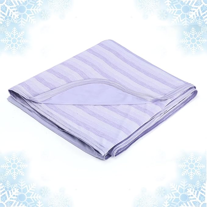 Ailemei Direct Cooling Throw Blanket for Hot Sleepers,Double Sided Cold Effect, Lightweight Breathable Summer Bed Blanket for Couch,Transfer Heat to Keep Body Cool Night Sweats,50"x70"