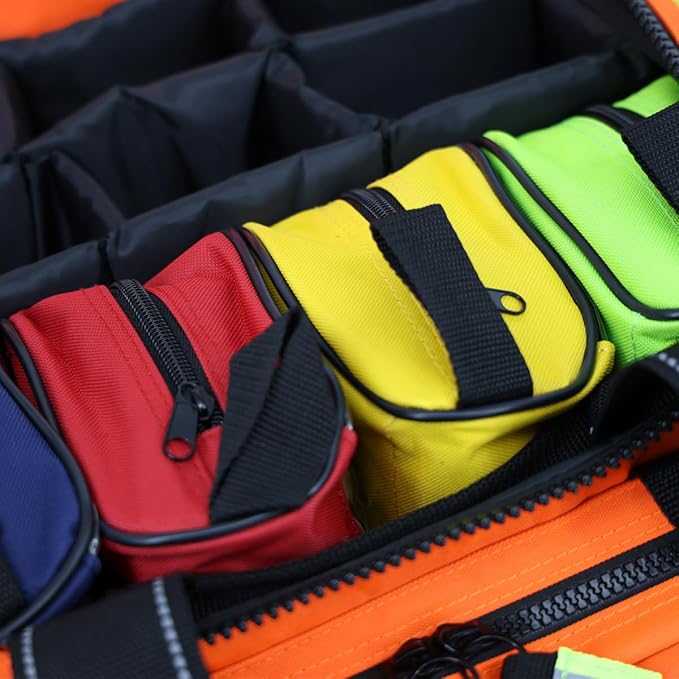 Lightning X Premium Stocked Modular EMS/EMT Trauma First Aid Responder Medical Bag + Kit