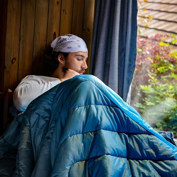 Camping Blanket,Lightweight Puffy Printed Camping Blanket Packable Outdoor Blanket for Camping,Traveling, Stadium, Hiking, Picnics