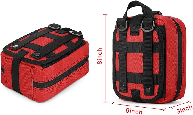 Gonex MOLLE Medical Pouch EMT First Aid Pouch Rip-Away IFAK Tactical Utility Pouch for Outdoor Activities Medical Supplies (Bag Only)