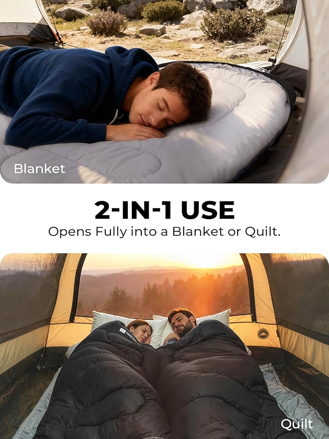 Sleeping Bags for Adults Warm Weather,3lb Backpacking Compact Lightweight Camping Sleeping Bag with Compression Sack for Kids,Camping Essentials Gear for Hiking,Travel,Climb,Outdoor, Indoor