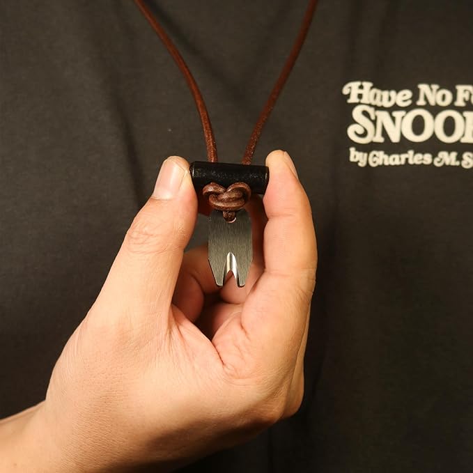 Cerafang Fire Starter Necklace Fishing Line Cutter Ceramic Pendant