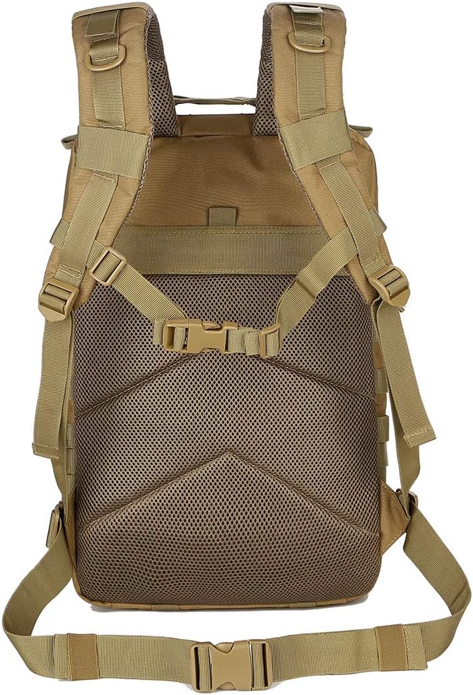 QT&QY 45L Military Tactical Backpacks Molle Army Assault Pack 3 Day Bug Out Bag Hiking Treeking Rucksack…