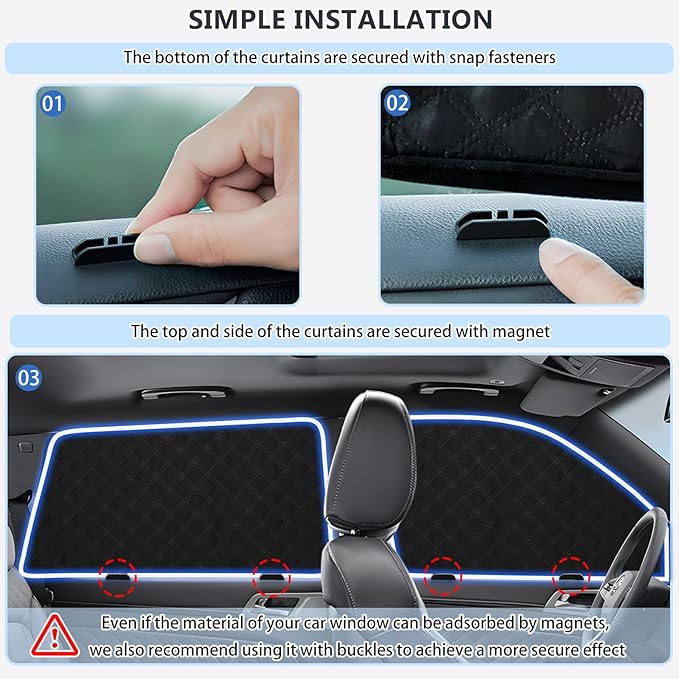 ZATOOTO Car Window Shades for 2019-2024 Forester Sun Shade for Side Windows 6 Pack, Car Window Cover for Camping with Breathable Window Screen and Reversible Blackout Window Shade for Privacy Heat