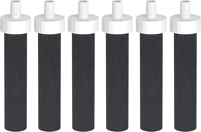 AQUA CREST Water Bottle Filter, Replacement for Brita® BB06, Brita® Hard Sided, Stainless Steel and Plastic Bottle Filter, 6 Count