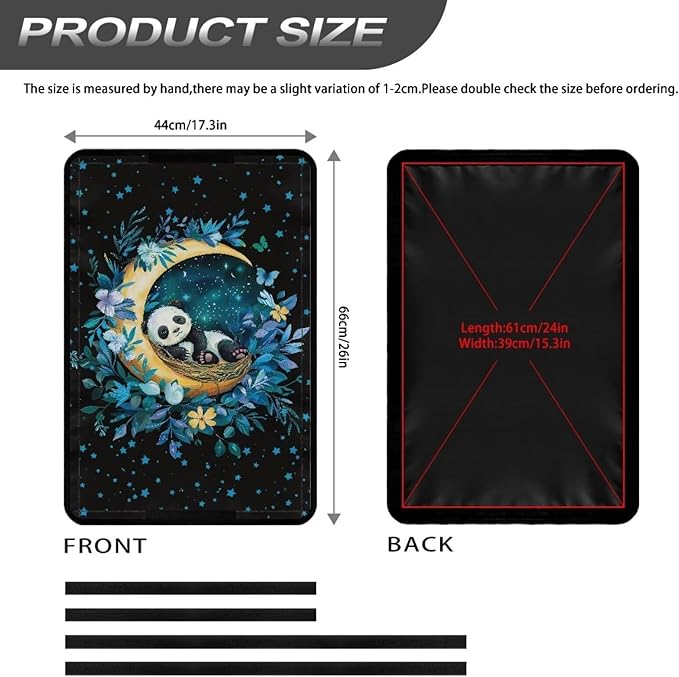 RV Door Window Shade, Panda Moon Universal UV Rays Protection, Side Door Window Shade Protector Reflective Camper Trailer Sun Shade Accessories for Women Men