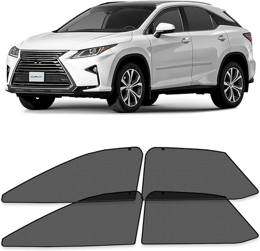 CLIM ART Magnetic Car Window Shades for Lexus RX 2016-2022 – Custom-Fit Sun Blocker Curtains, Side Window Covers, Essential Car Accessories for Camping, Baby, and Privacy Protection - MS0246