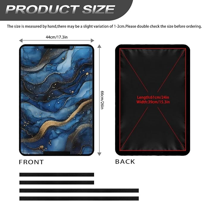 RV Door Window Shade Blue Marble RV Window Cover with UV Protection and Privacy Features for Campers, Marine Vehicles, Travel Trailers