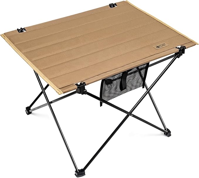 ONETIGRIS Foldable Camping Table, Lightweight Portable Table Sturdy & Quick Setup, Holds Up to 66 lbs, Perfect for Camping, Hiking, Backpacking, Picnic, Beach, Travel