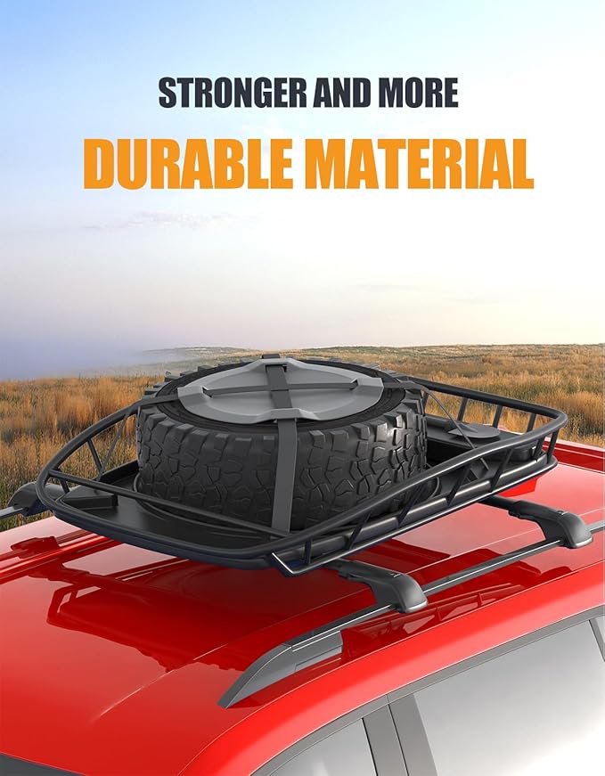 KINGGERI 300lb Lockble Roof Rack Cross Bars Compatible with Volkswagen VW Atlas 2017-2026 with Raised Side Rails(Not For Atlas Cross Sport), Heavy Duty Anti-Theft Aluminum Roof Rails Crossbars Rooftop