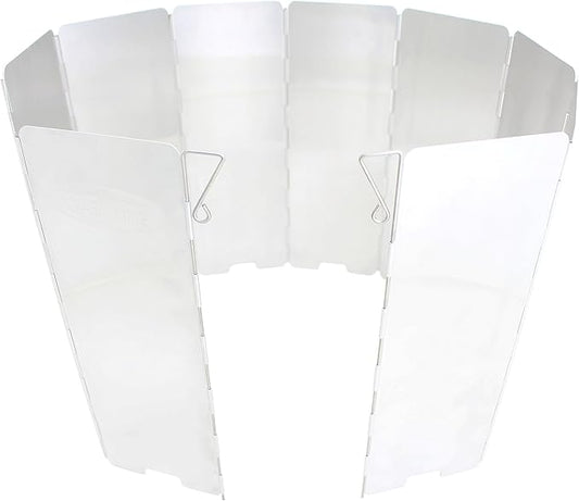Gas One Aluminum 10 Plates Windscreen: For Use with Gas One Stove and Other Backpacking Stoves, Camping Stoves, Butane Stoves, Alcohol Stoves with Carrying Case