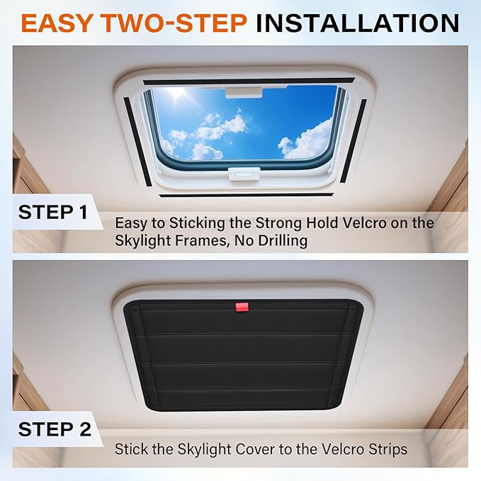 JUSTTOP RV Blackout Window Cover with Reflective Silver Coating | UV Protection Sun Shade for RV Travel (16.25 x 16.25)