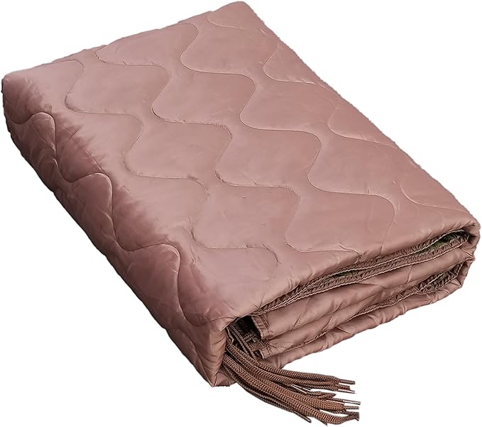 Lenotos Woobie Blanket, Thermal Insulated Military Poncho Liner, Water-Resistant, Portable, Insulation, for Hiking, Survival with Compression Carry Bag (Od - Coyote)