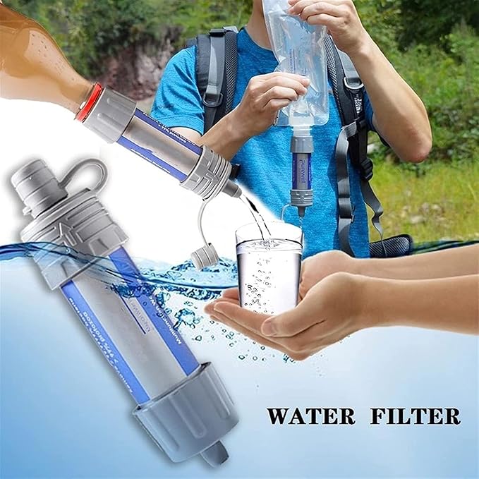 Portable Filter Water Purifier,Use UF Filter Membrane Outdoor Water Filter,ABS Material & Portable Filter Straws (Color : C)
