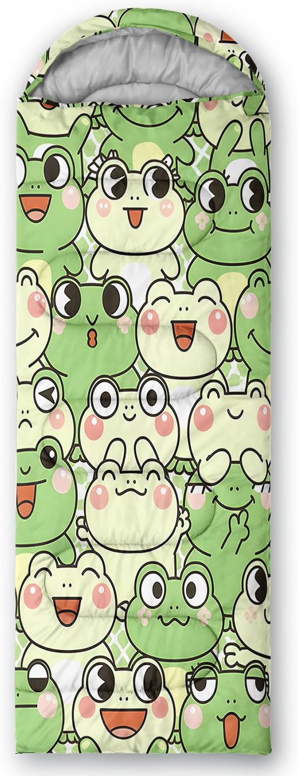 QOOMO Axolotl Cute Camping Sleeping Bags,3 Season Warm & Cool Weather,Lightweight,Waterproof Sleeping Bags for Adults & Kids,Traveling,and Outdoors