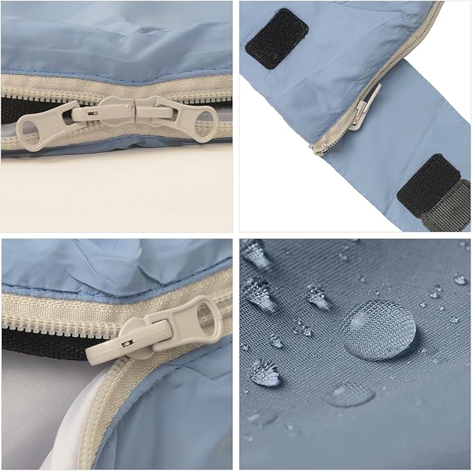Compact Ultra Lightweight Sleeping Bag Envelope Backpacking Bag with Compression Sack for Adults Warm Weather Camping, Traveling, Hiking